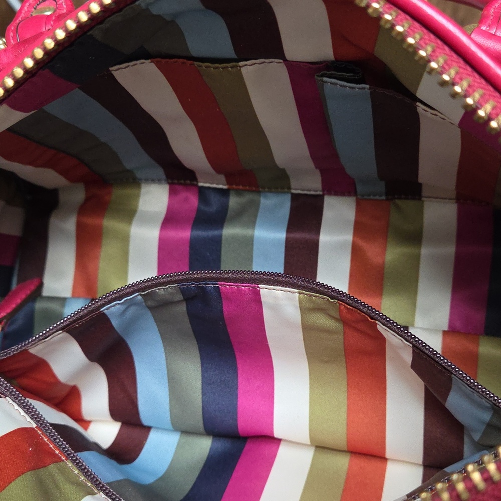 COACH Bleecker Street Limited Ed. Cranberry Barrett 65th Anniversary Leather Bag - Picture 17 of 17